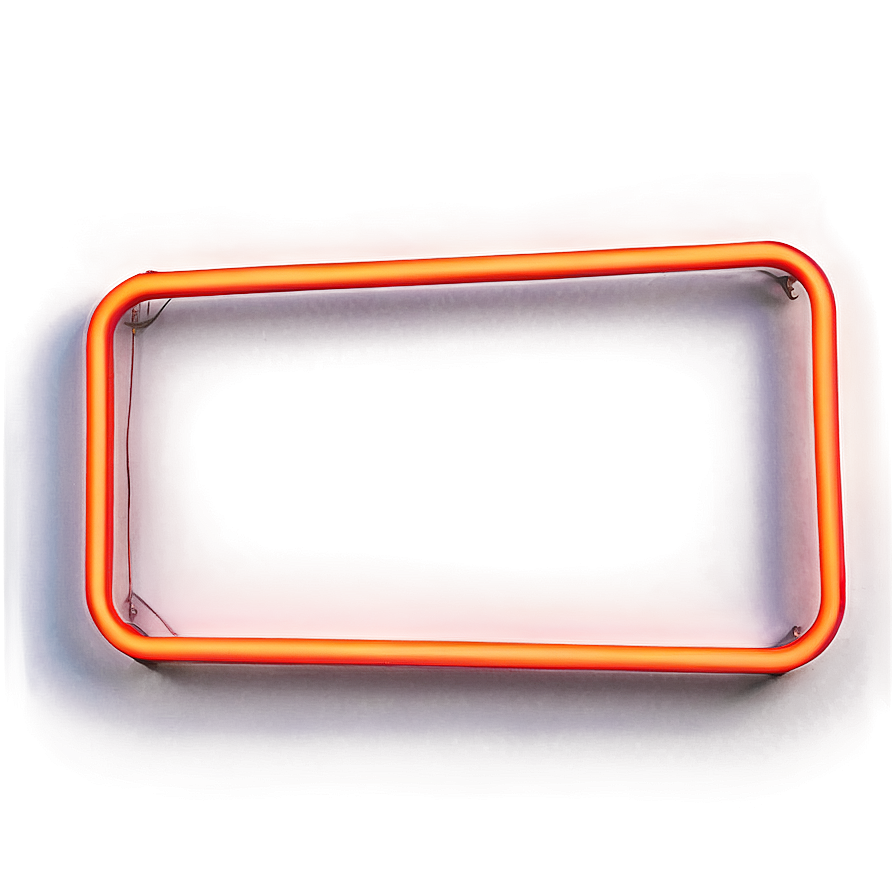 Neon Rectangle Sign Png 06272024 PNG Image