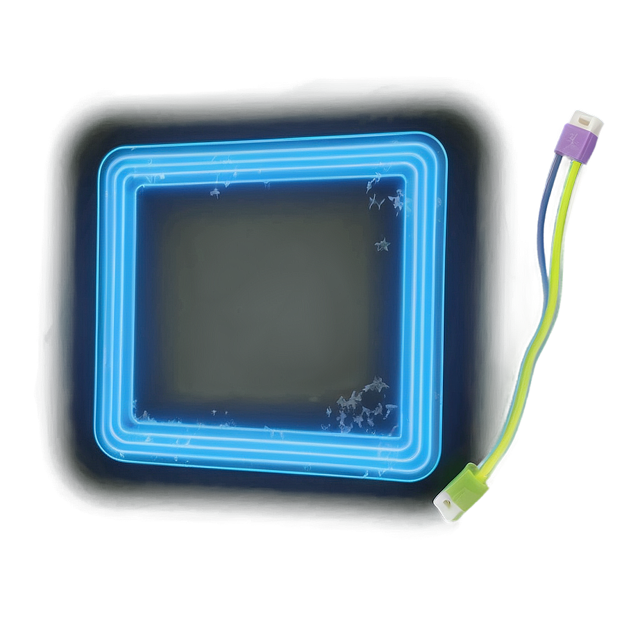 Neon Rectangle Visual Png 25 PNG Image