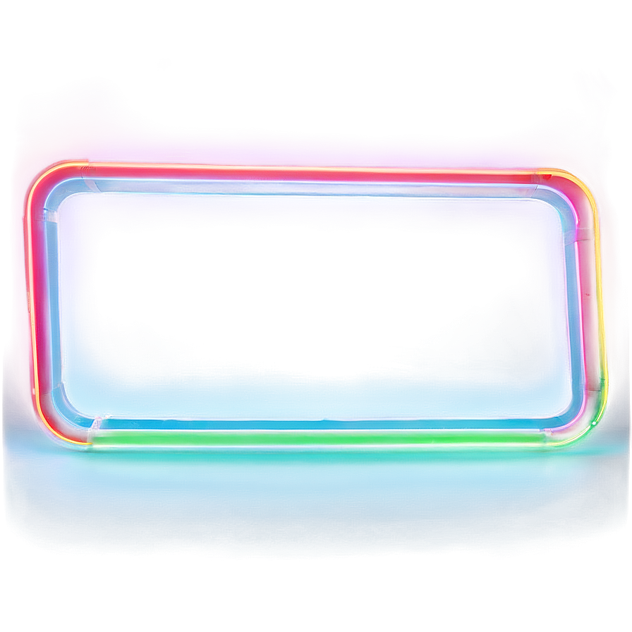 Neon Rectangle Visual Png Klo PNG Image