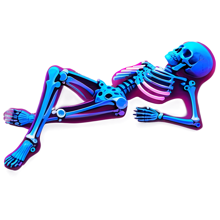 Neon Skeleton Png Rxb29 PNG Image