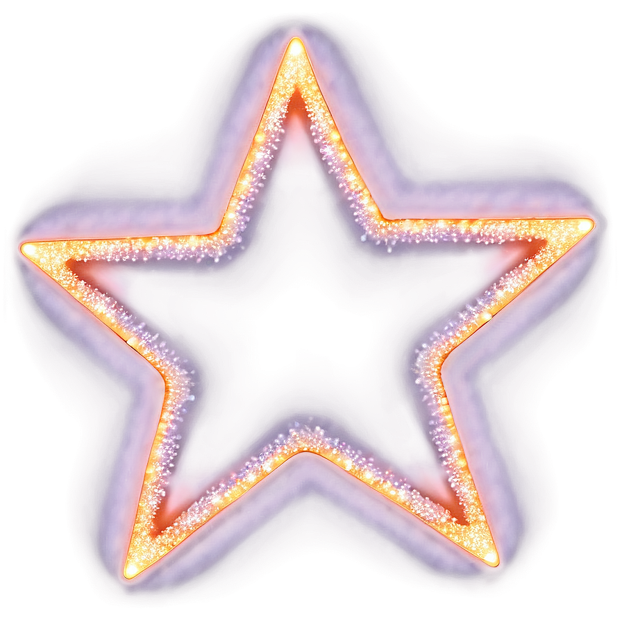 Neon Sparkle Star Png Vcw PNG Image