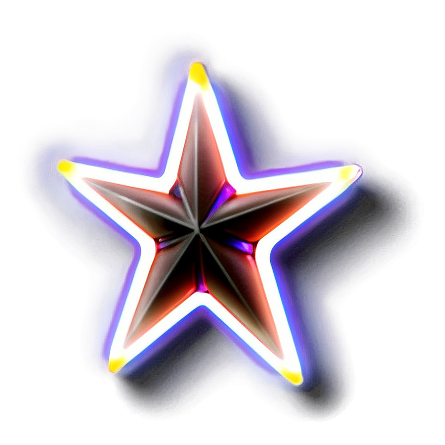 Neon Star Icon Png 88 PNG Image