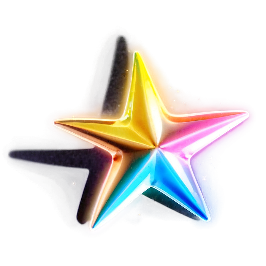 Neon Star Transparent Png Sns PNG Image