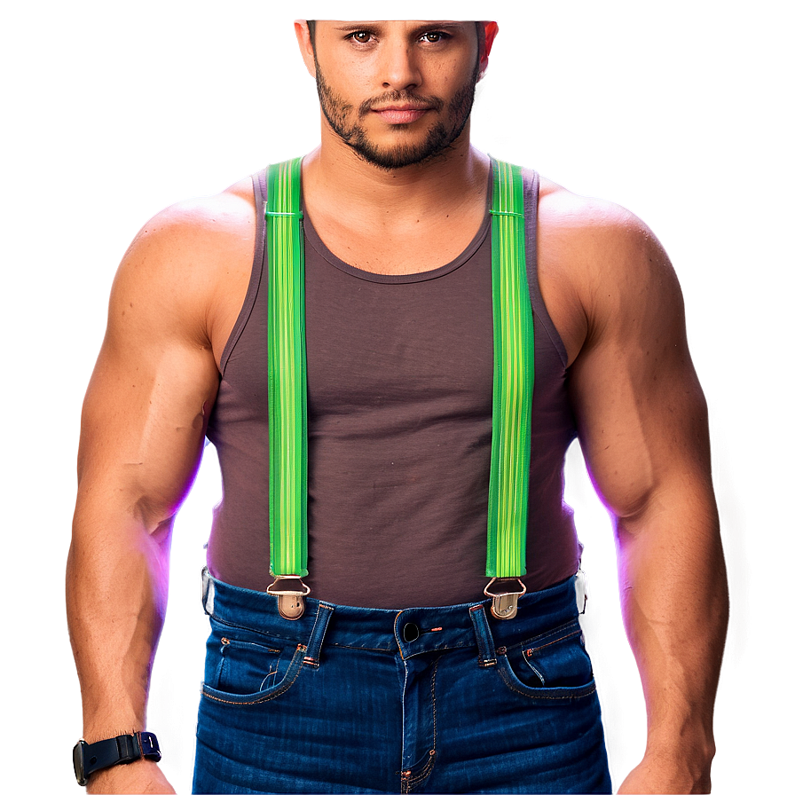 Neon Suspenders Png 06282024 PNG Image