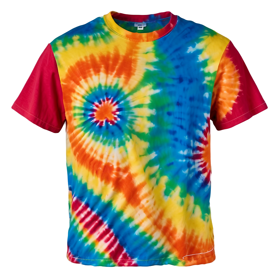 Neon Tie Dye T-shirt Png Ike43 PNG Image