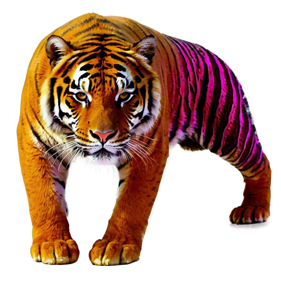 Neon Tiger Png 88 PNG Image