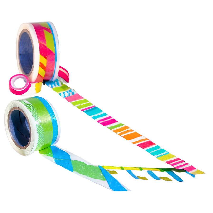 Neon Washi Tape Png 05252024 PNG Image