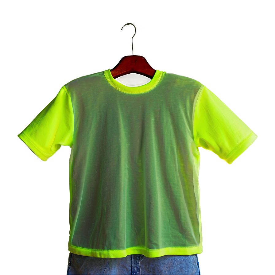 Neon Yellow Blank Shirt Png Orn PNG Image