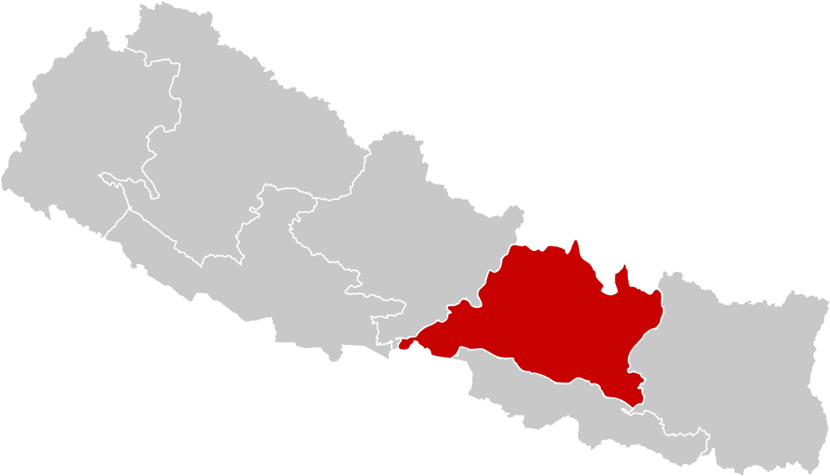 Nepal_ Map_ Highlighting_ Bagmati_ Province.png PNG Image