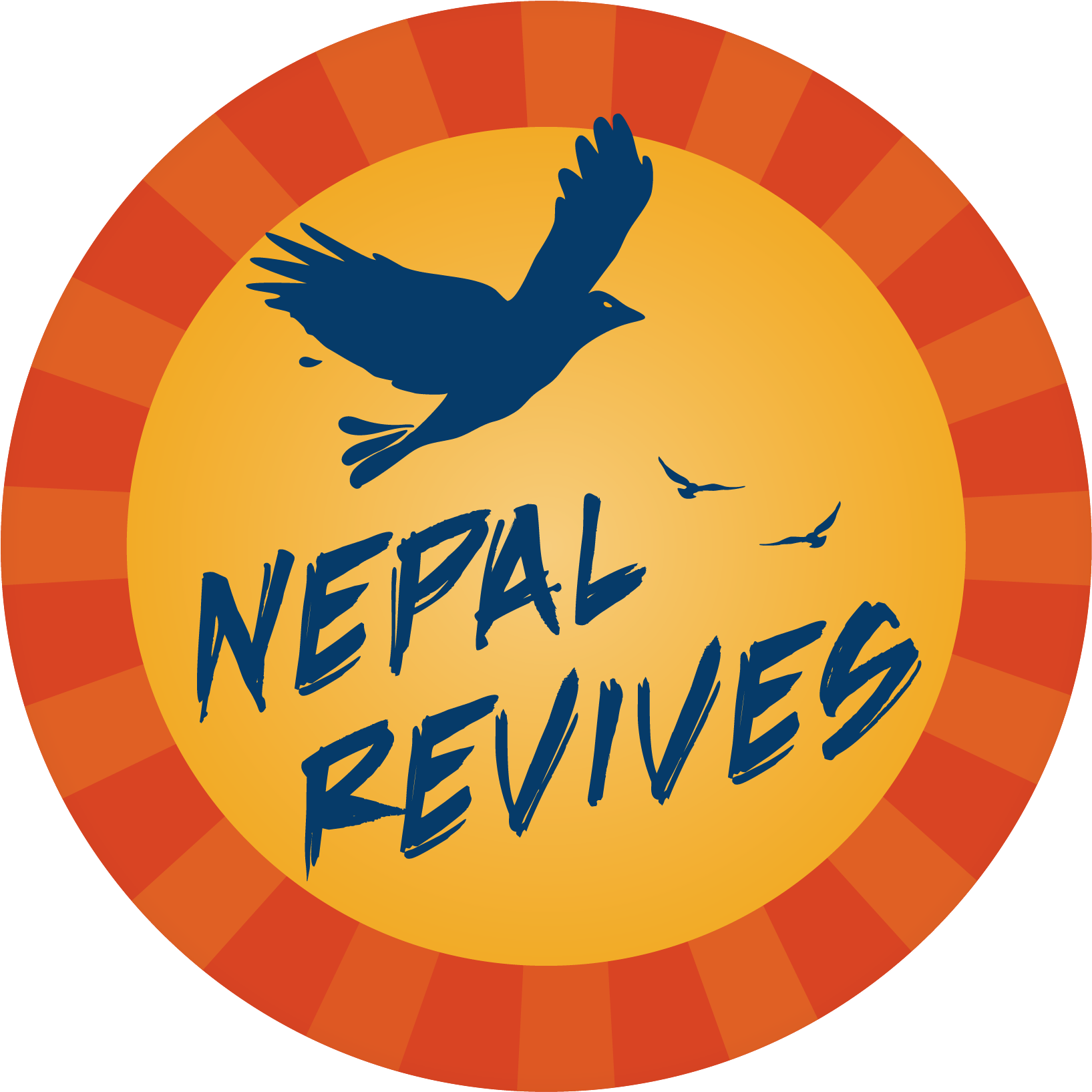 Nepal Revives Graphic Bird Silhouette PNG Image