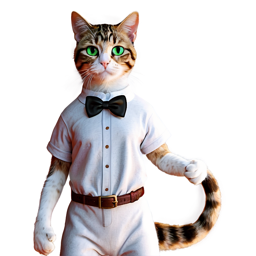 Nerd Cat Character Png 05232024 PNG Image