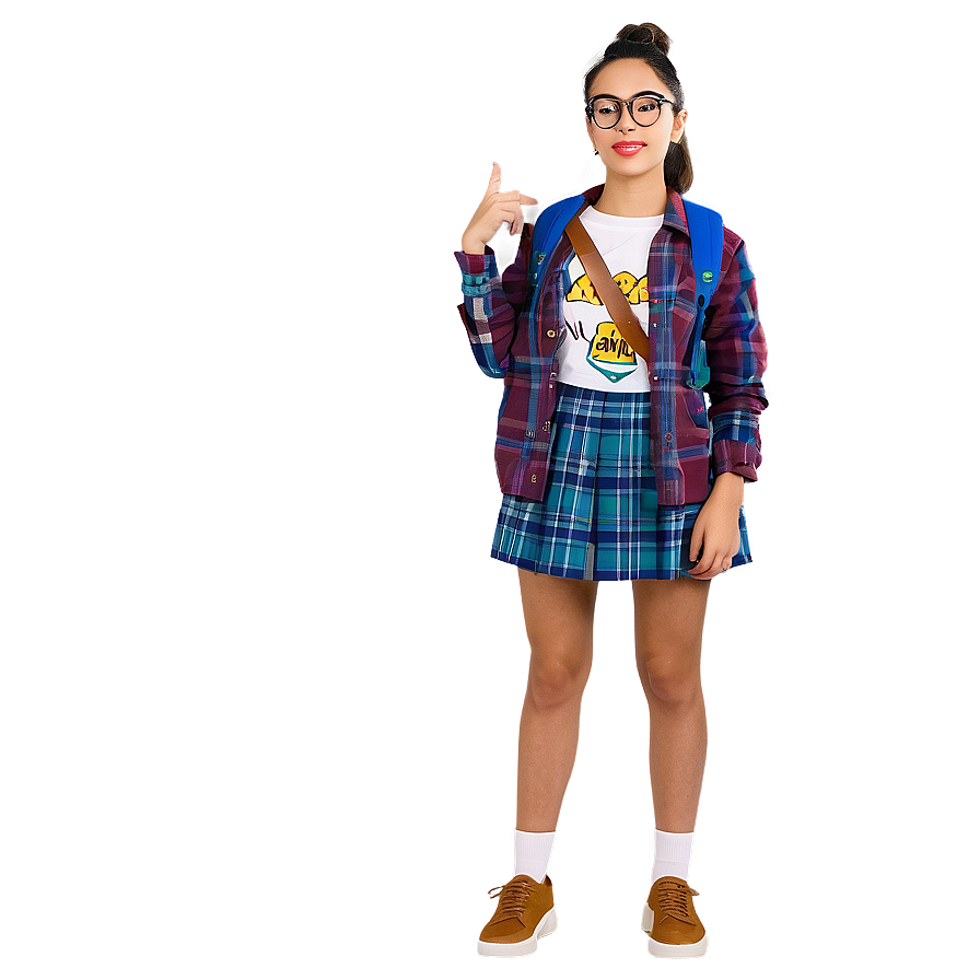 Nerd Outfit Fashion Png Kgq PNG Image