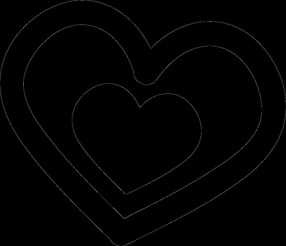 Nested Hand Drawn Hearts PNG Image