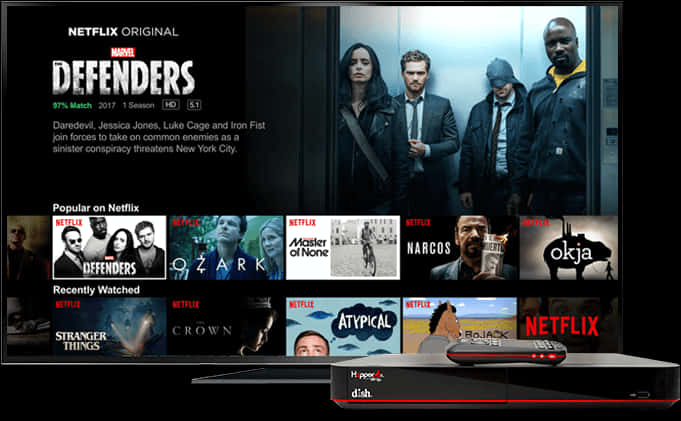 Netflix Interface Marvel Defenders PNG Image