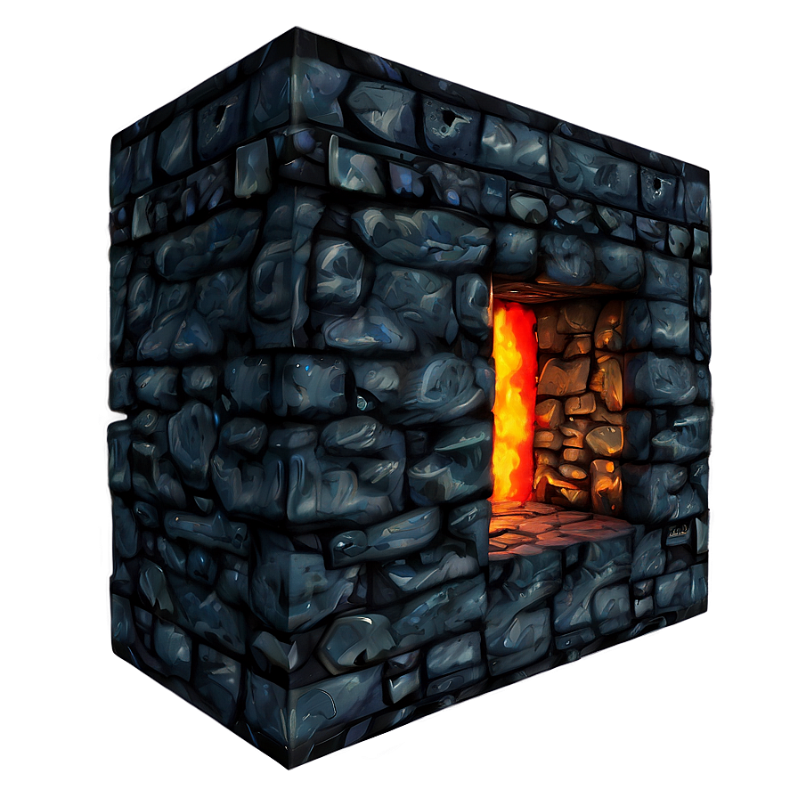 Nether Portal Amidst Lava Png Rgd5 PNG Image