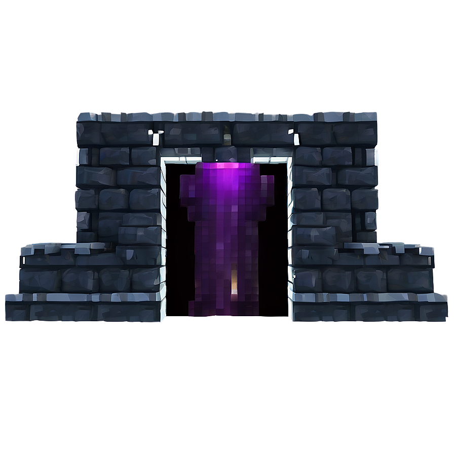 Nether Portal At Night Png Aul93 PNG Image