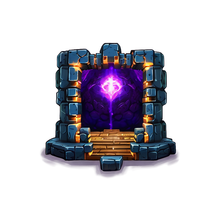 Nether Portal Enclosed In Netherrack Png Mfn49 PNG Image