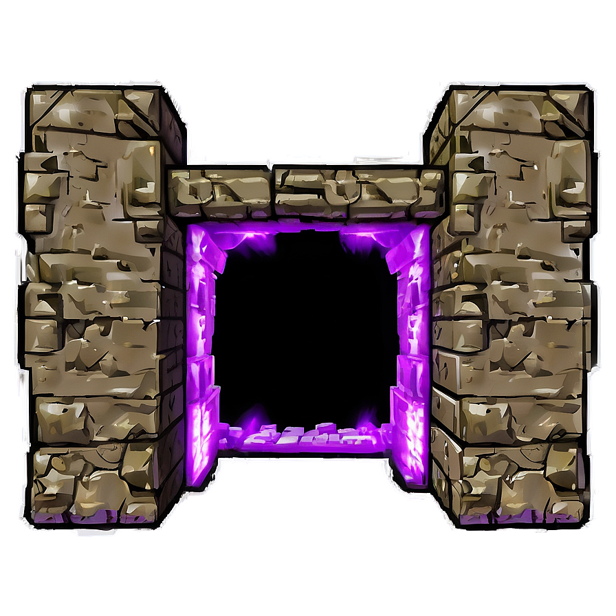 Nether Portal In A Forest Png Cyn20 PNG Image