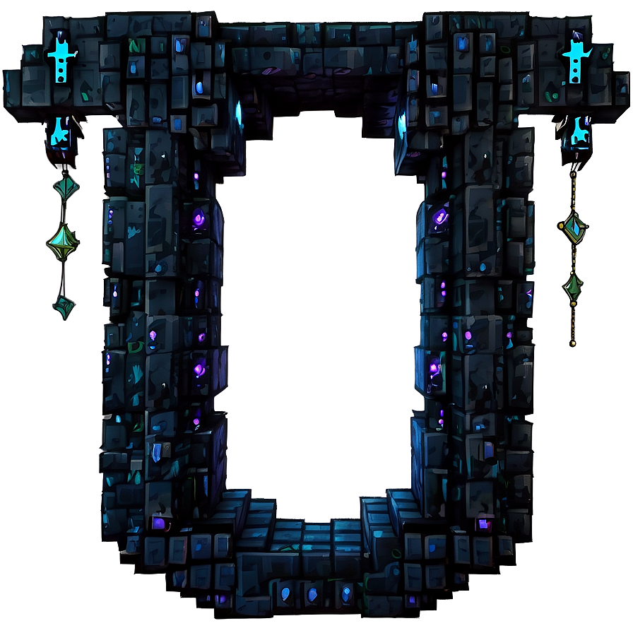 Nether Portal With Mobs Png Lyq PNG Image