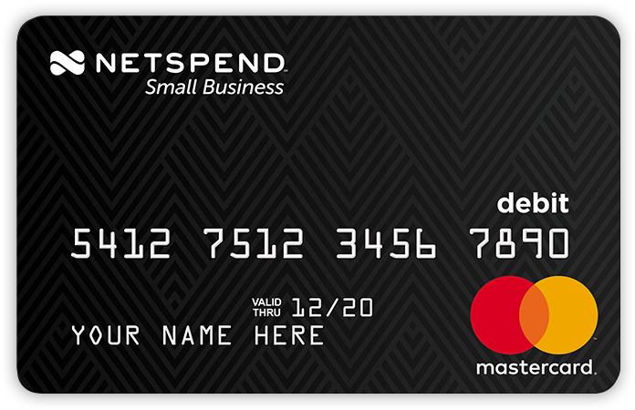 Netspend Small Business Debit Card Mastercard PNG Image