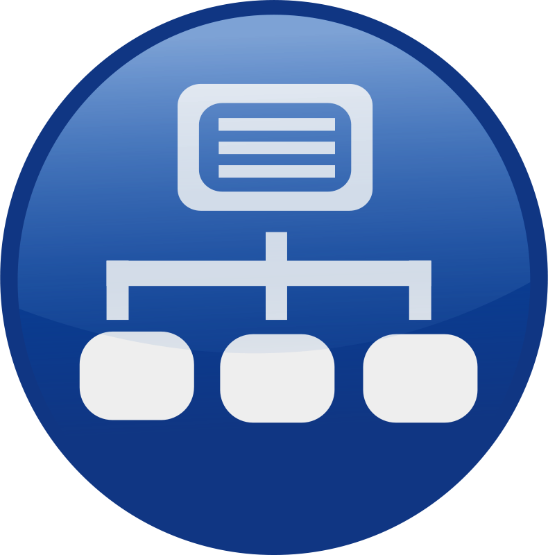 Network Diagram Icon PNG Image