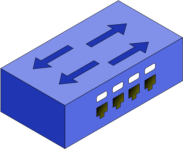 Network Switch Illustration PNG Image