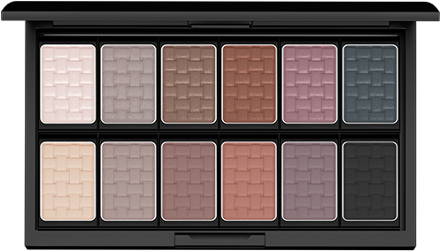 Neutral Eyeshadow Palette Array PNG Image