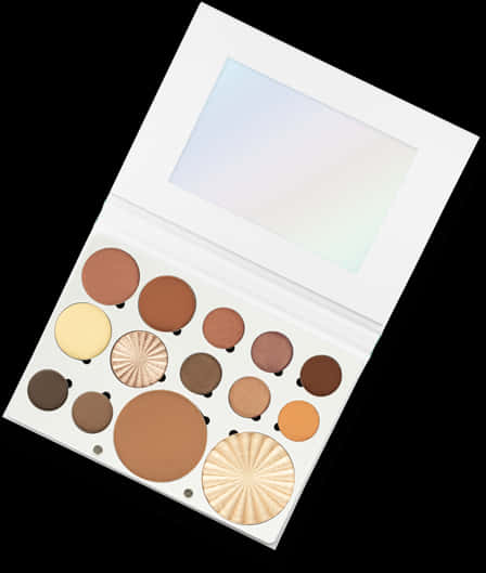 Neutral Tone Eyeshadow Palette PNG Image