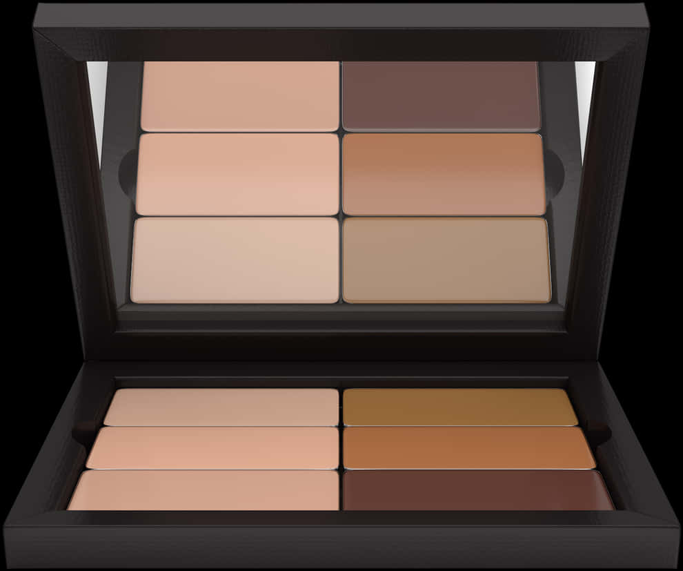 Neutral Tone Makeup Palette PNG Image