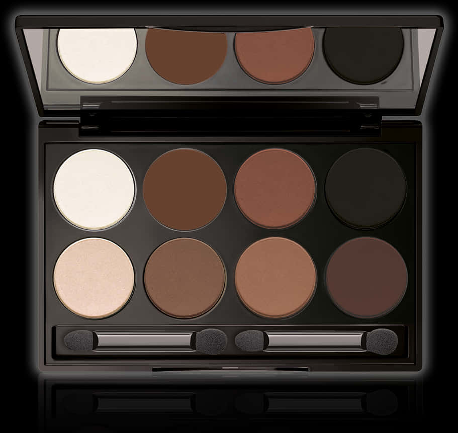 Neutral Toned Eyeshadow Palette PNG Image