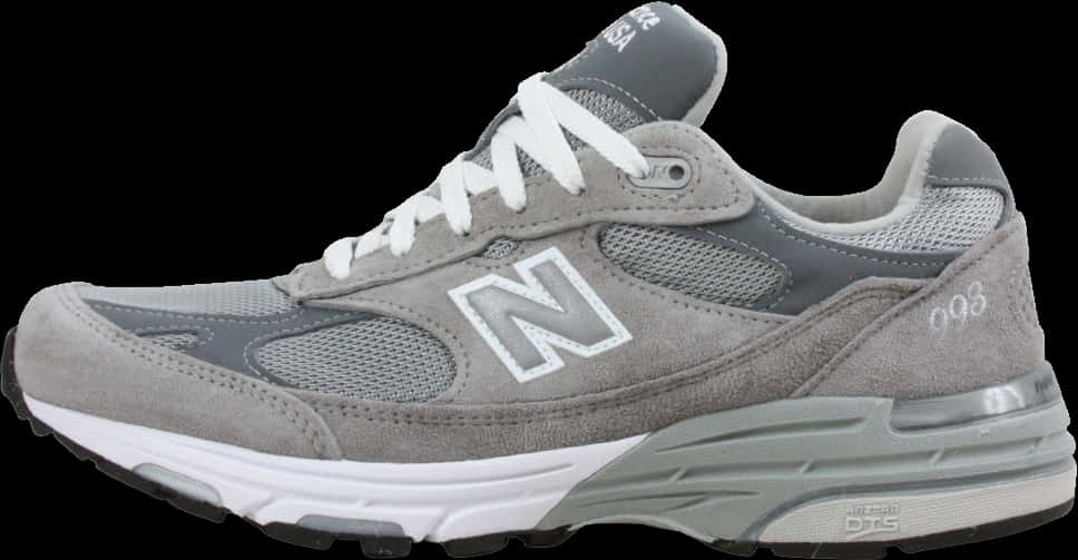 New Balance993 Grey Sneaker PNG Image