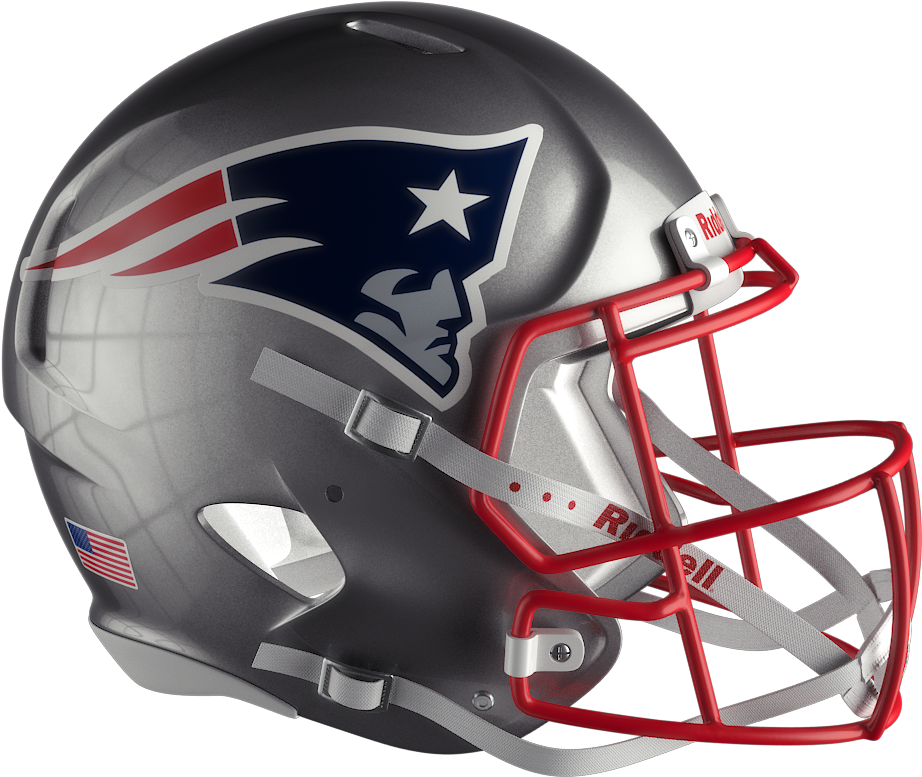 New England Patriots Football Helmet PNG Image