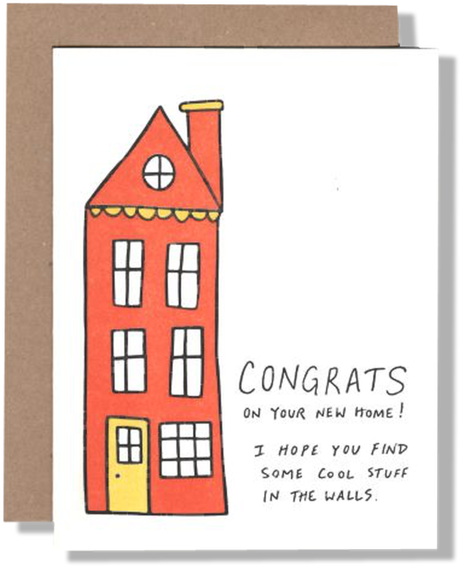 New Home Congratulations Card PNG Image