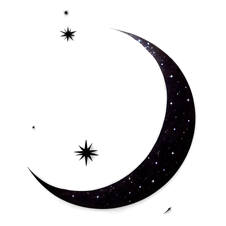 New Moon Silhouette Png 06252024 PNG Image