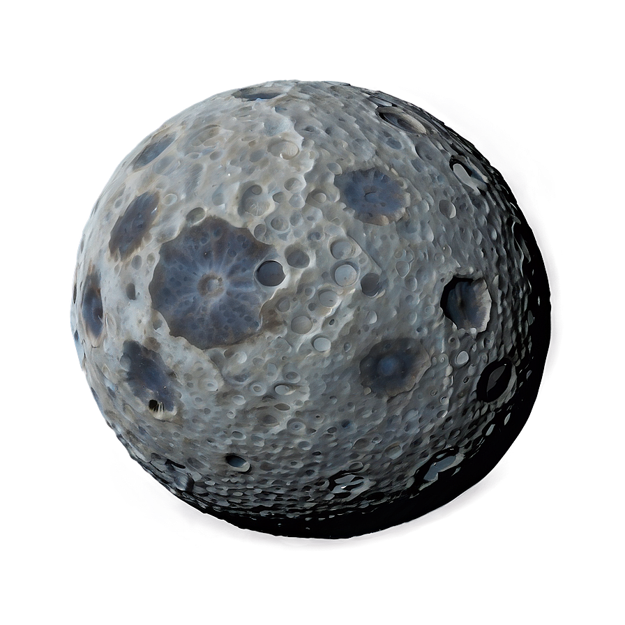 New Moon With Craters Png Bin PNG Image