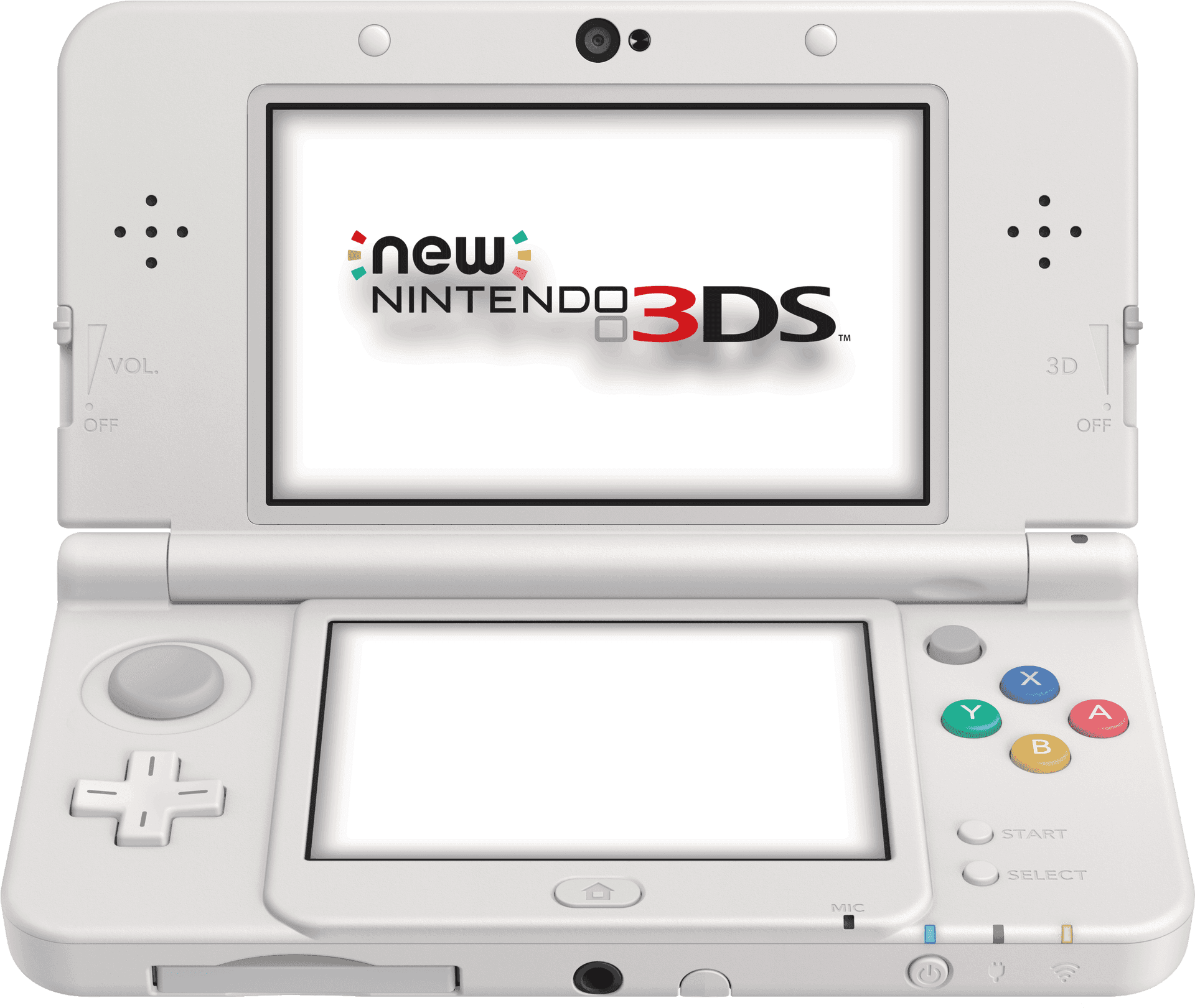 New Nintendo3 D S White Open PNG Image