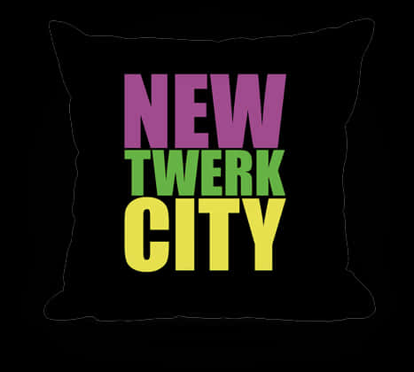 New Twerk City Pillow Design PNG Image