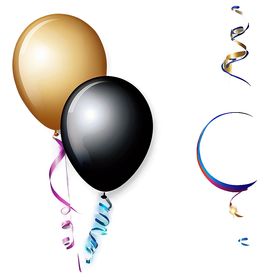 New Year Balloons Decoration Png 84 PNG Image