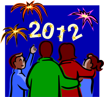 New Year Celebration2012 Fireworks PNG Image