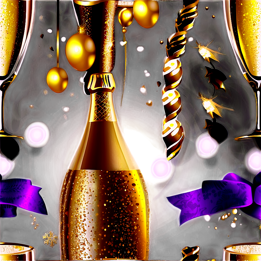 New Year Champagne Toast Png Jbo PNG Image