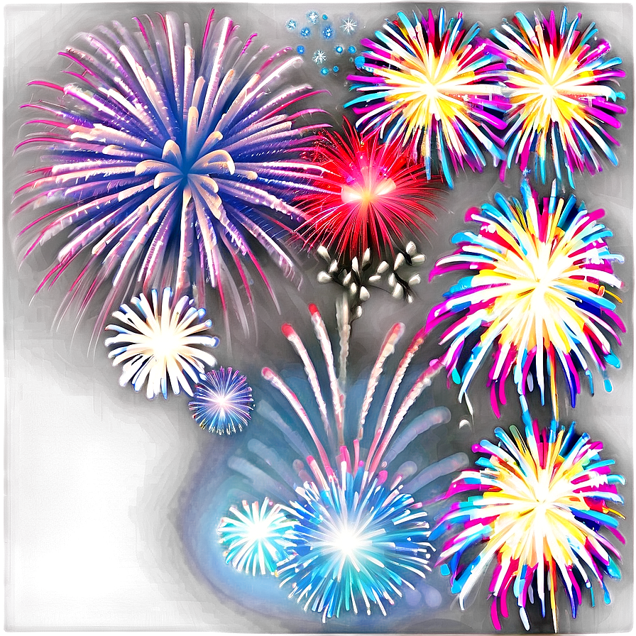 New Year Festive Fireworks Display Png 30 PNG Image