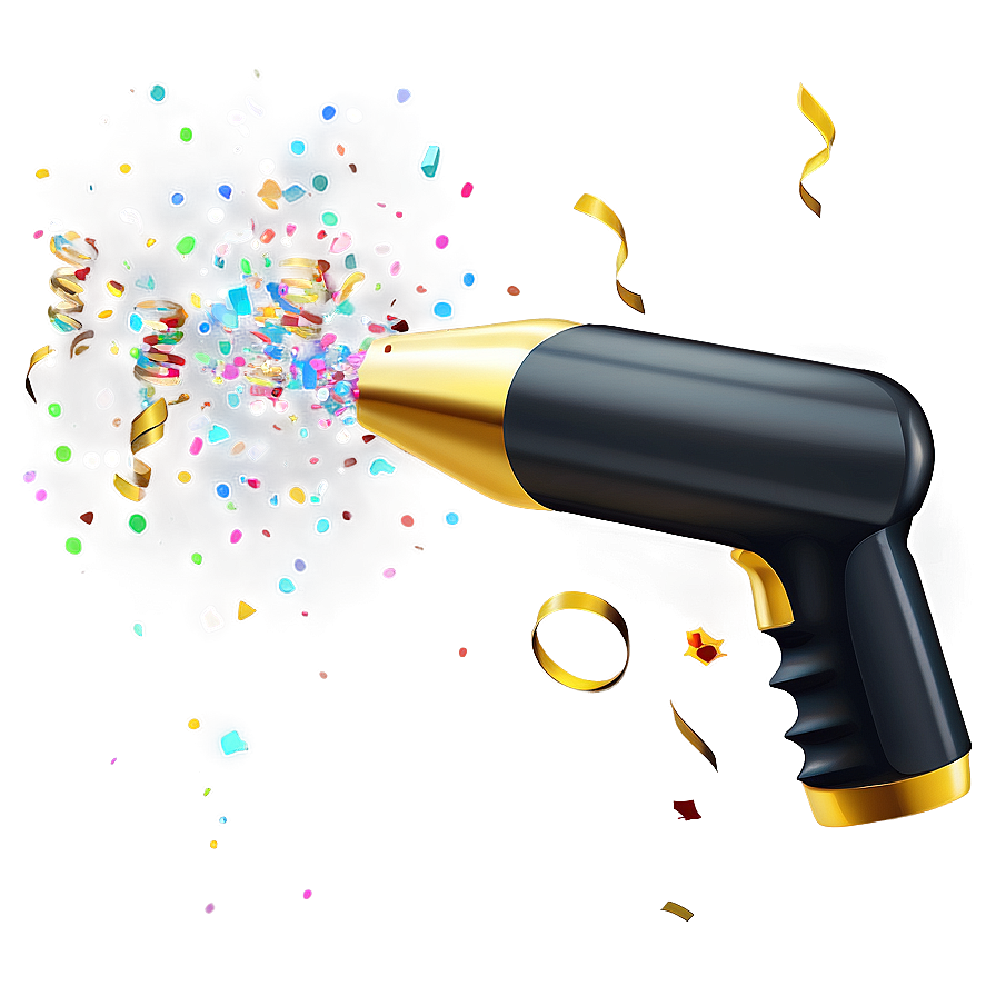 New Year Party Confetti Cannon Png Rci PNG Image