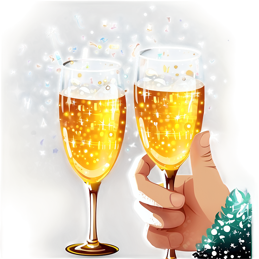 New Year's Eve Celebration Toast Png 05212024 PNG Image