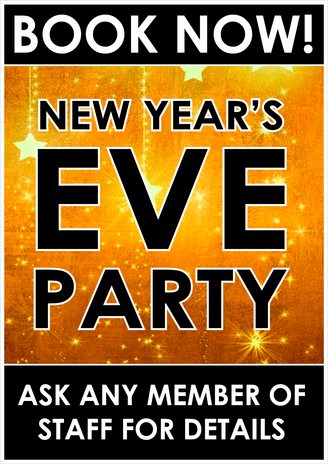 New Years Eve Party Advertisement PNG Image