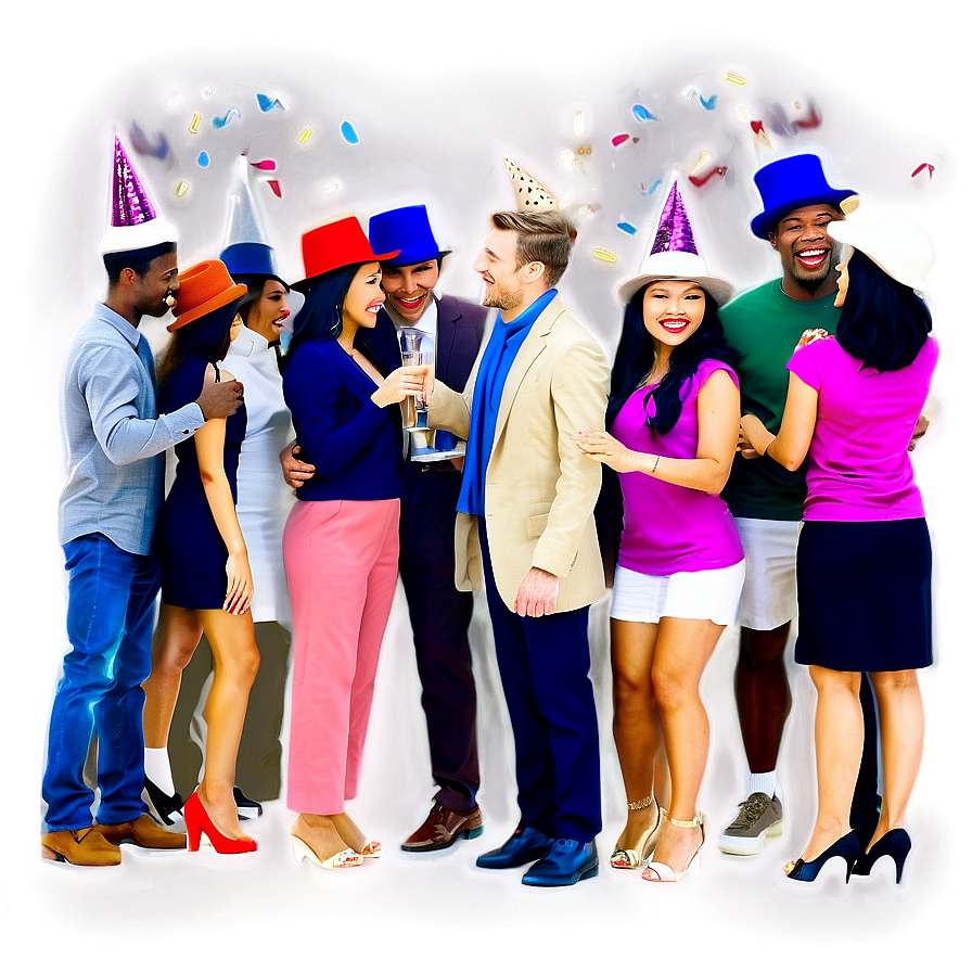 New Years Eve Party Crowd Png 50 PNG Image