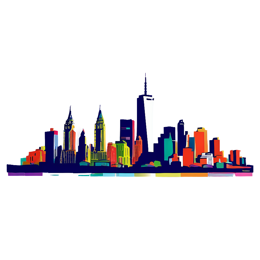 New York City Skyline Png Jft48 PNG Image