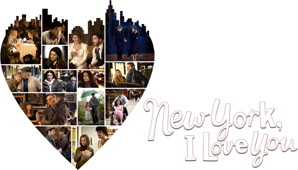 New York I Love You Movie Collage PNG Image