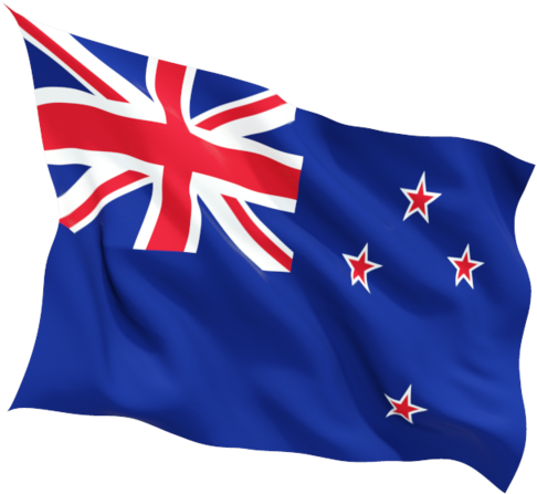 New Zealand Flag Waving PNG Image