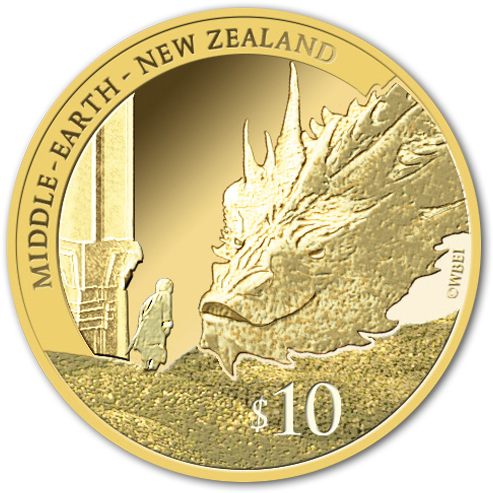 New Zealand Middle Earth10 Dollar Coin PNG Image