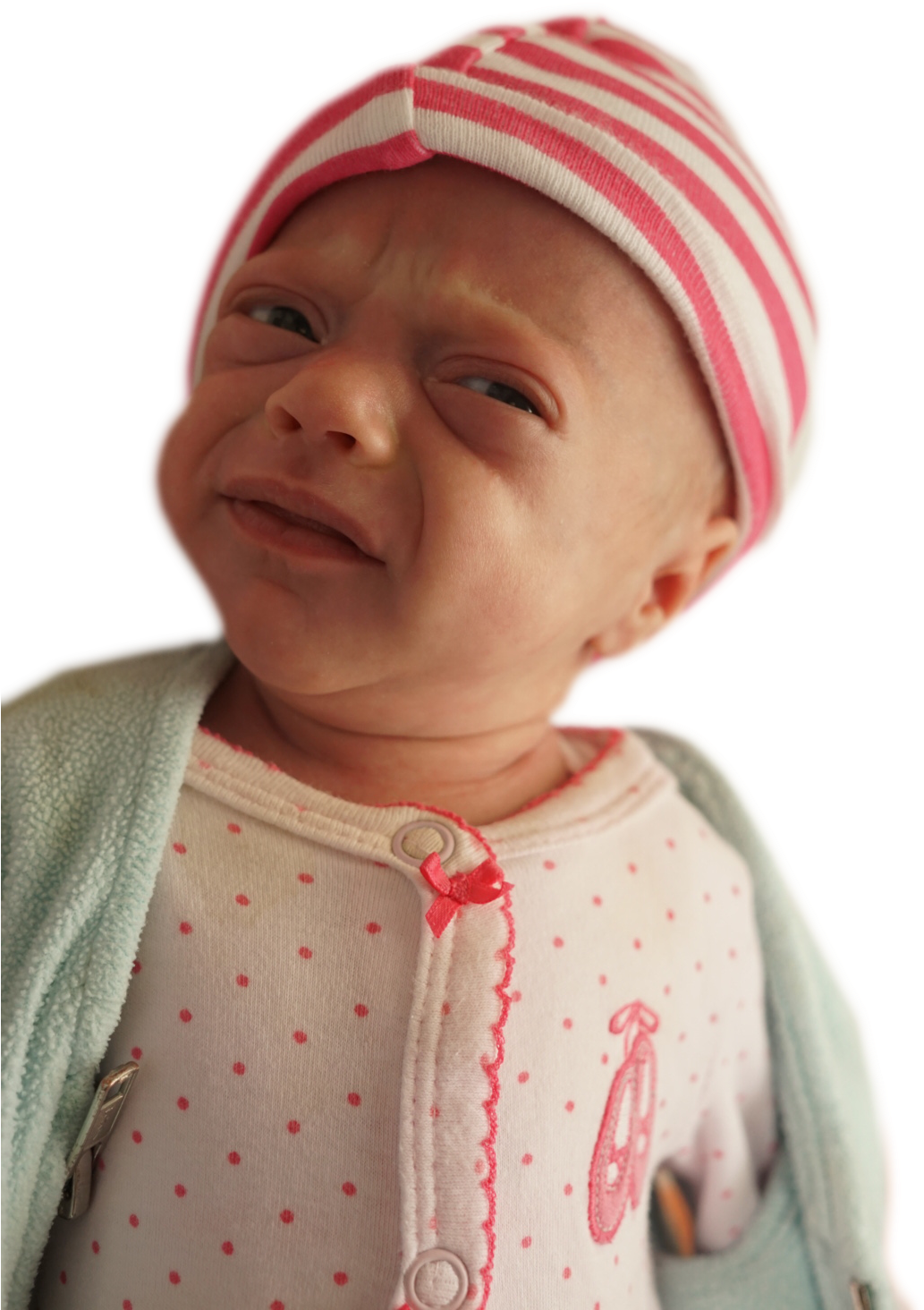 Newborn Baby Facial Expression PNG Image